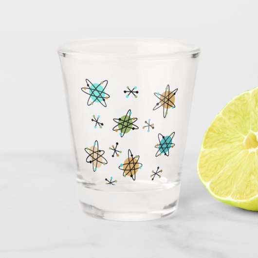 A Shot Verre atomique du milieu du siècle (Devant)