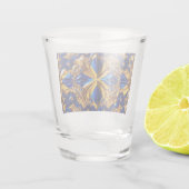A Shot Verre avec des couleurs suédoises (Dos)