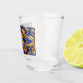A Shot Verre avec des couleurs suédoises (Droite)