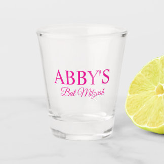 A Shot Verre Bat mitzvah personnalisé