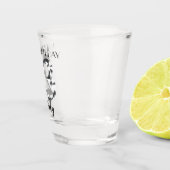 A Shot Verre de 23e anniversaire en argent métallique (Droite)