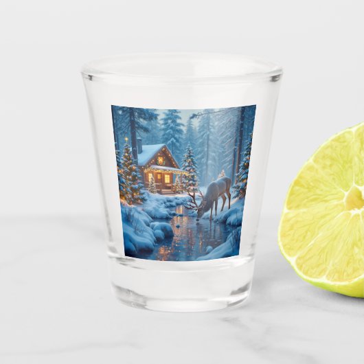 A Shot Verre de Cabine de Noël (Devant)