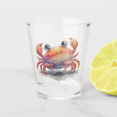 A Shot Verre de capture de crabe mignon (Devant)
