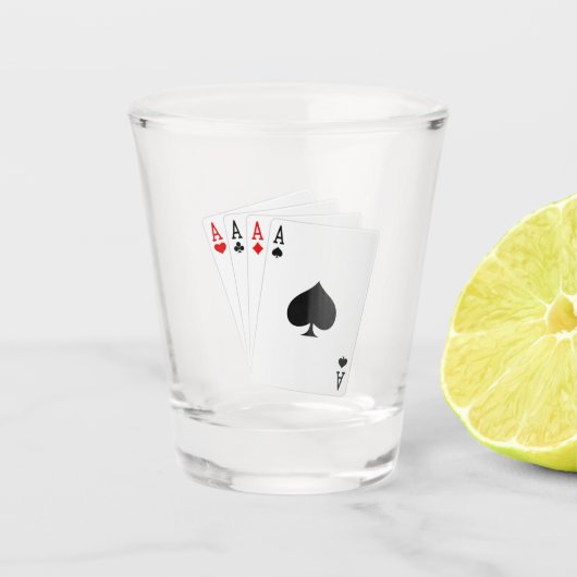 A Shot Verre De Capture De Quatre As (Devant)