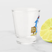 A Shot Verre de capture de texte personnalisé Funny Shark (Gauche)