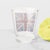 A Shot Verre de couleur britannique (Dos)