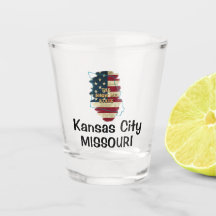 Verre de détection d'état du Missouri personnalisé