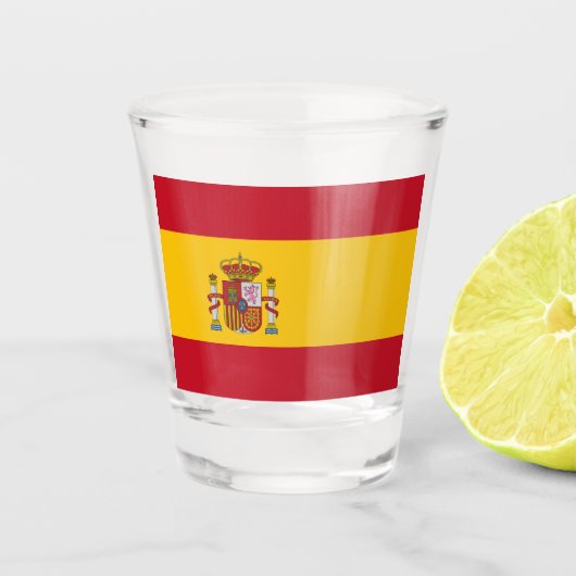 A Shot Verre de Drapeau espagnol (Devant)