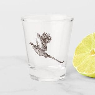 A Shot Verre de levage de faisan à anneaux