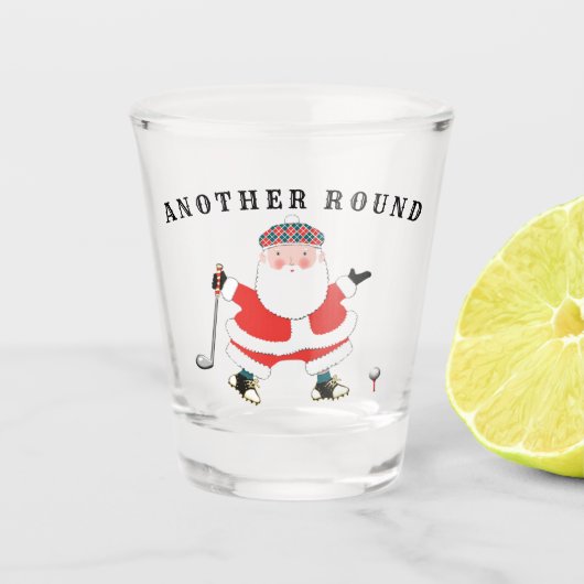 A Shot Verre de Noël de golf (Devant)