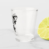 A Shot Verre de pêche personnalisé (Droite)