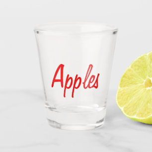 A Shot Verre de prélèvement des pommes
