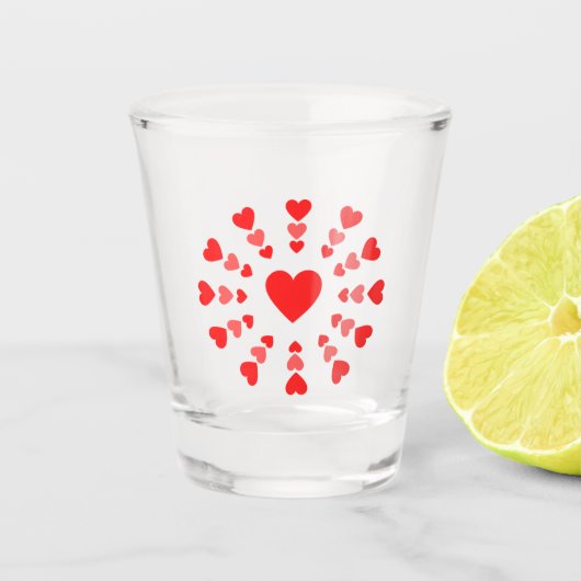 A Shot Verre de prise cardiaque (Devant)