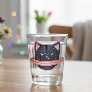 A Shot Verre de prise de chat Planet