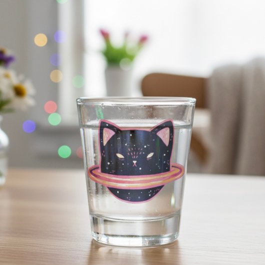 A Shot Verre de prise de chat Planet