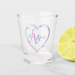 A Shot Verre de prise de contrôle cardiaque