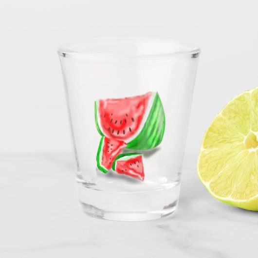 A Shot Verre de prise de pastèque doux (Devant)