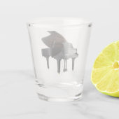 A Shot Verre de prise de piano (Dos)