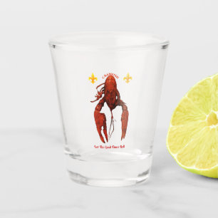A Shot Verre de prise de poisson d'eau