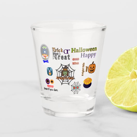 A Shot Verre de prise d'Halloween (Devant)