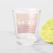 A Shot Verre de roseaux blancs zen (Dos)