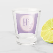 A Shot Verre de tir - Ajouter votre initiale - Violet (Dos)