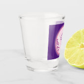 A Shot Verre de tir - Ajouter votre initiale - Violet (Gauche)