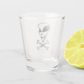 A Shot Verre de tir - Alien - Zone 51 Cartoon (Dos)