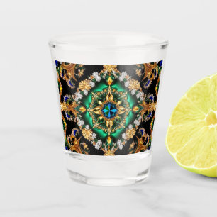 A Shot Verre de tir aux couleurs brésiliennes