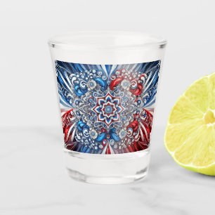 A Shot Verre de tir aux couleurs françaises