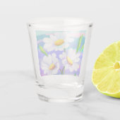 A Shot Verre de tir avec Fleurs de marguerite (Dos)