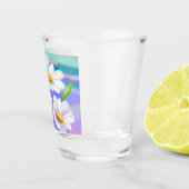A Shot Verre de tir avec Fleurs de marguerite (Droite)