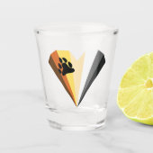 A Shot Verre de tir cardiaque de la fierté de l'ours (Devant)