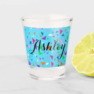 A Shot Verre de tir Confetti de la fête personnalisée