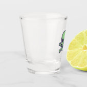 A Shot Verre de tir crâne vert (Gauche)
