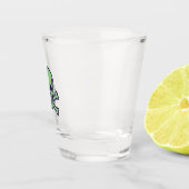 A Shot Verre de tir crâne vert (Droite)