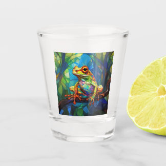 A Shot Verre de tir d'art de la grenouille