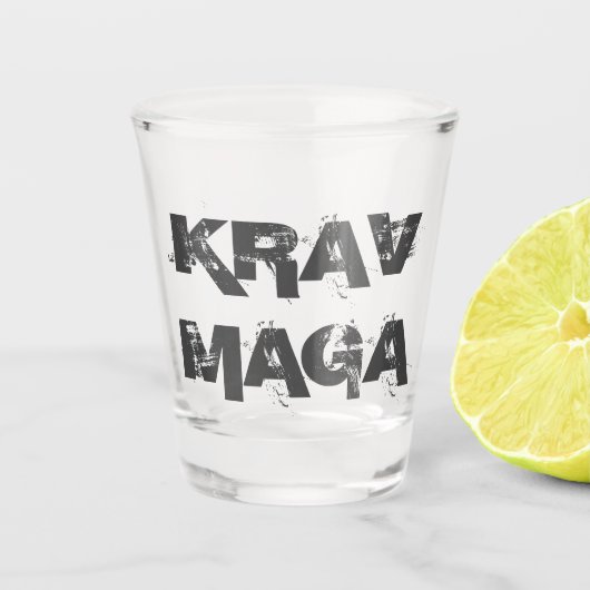 A Shot Verre de tir de Krav Maga (Devant)