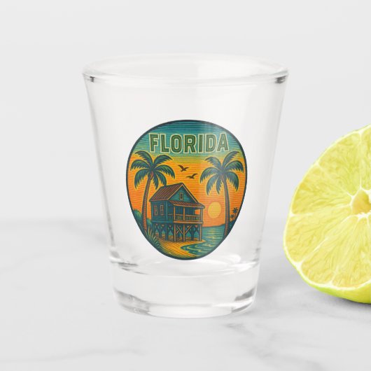 A Shot Verre de tir de l'État de Floride (Devant)