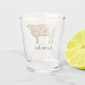 A Shot Verre de tir de profil de vache (Dos)