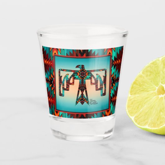 A Shot Verre de tir de thunderbird Tribal (Devant)