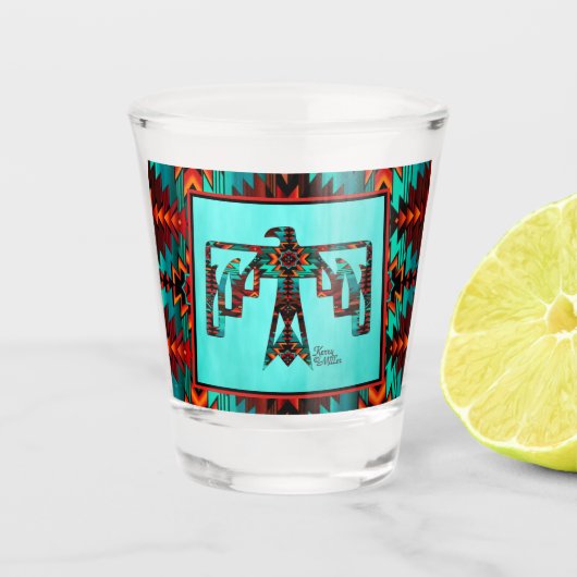 A Shot Verre de tir de thunderbird Tribal (Devant)