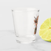 A Shot Verre de tir de vache Highland (Gauche)