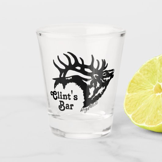 A Shot Verre de tir d'élans (Devant)