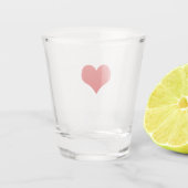 A Shot Verre de tir du coeur rouge (Dos)