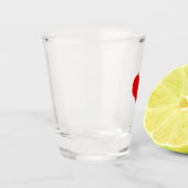 A Shot Verre de tir du coeur rouge (Gauche)