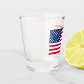 A Shot Verre de tir du drapeau américain (Gauche)