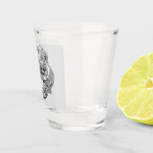 A Shot Verre de tir du foie de première classe de la mari (Droite)