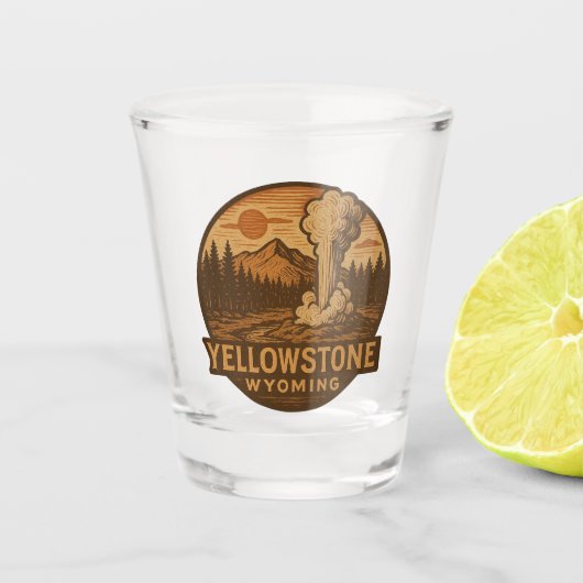 A Shot Verre de tir du parc national Yellowstone (Devant)