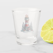 A Shot Verre de tir du phare de Noël (Dos)